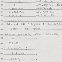 Eastern questionnaire, answ...