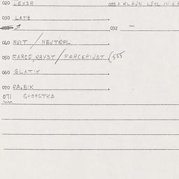 Eastern questionnaire, answ...
