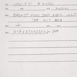 Eastern questionnaire, answ...