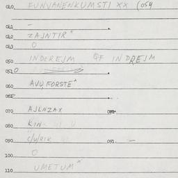 Eastern questionnaire, answ...