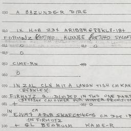 Eastern questionnaire, answ...