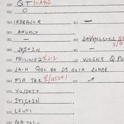 Eastern questionnaire, answ...