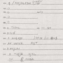 Eastern questionnaire, answ...