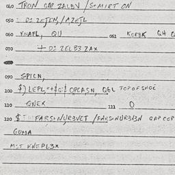 Eastern questionnaire, answ...