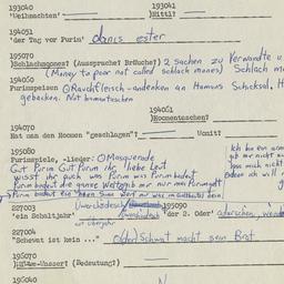 Western questionnaire, answ...