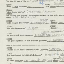 Western questionnaire, answ...