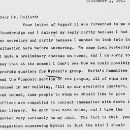 Letter from Frank Aydelotte...