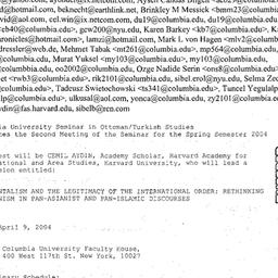 Announcements, 2004-04-01. ...
