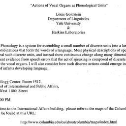 Announcements, 2002-11-07. ...