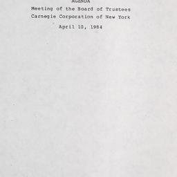 Meeting of the Board of Tru...