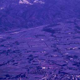 Aerial view of Toyama (?) w...
