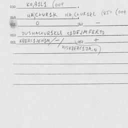 Eastern questionnaire, answ...