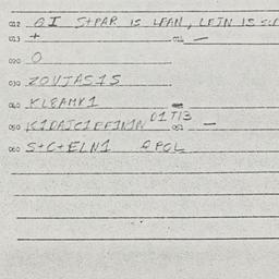 Eastern questionnaire, answ...