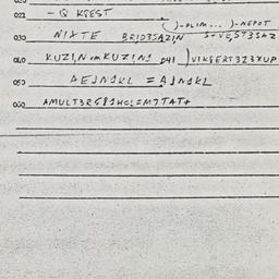 Eastern questionnaire, answ...