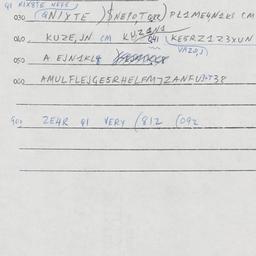 Eastern questionnaire, answ...