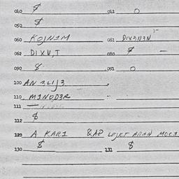 Eastern questionnaire, answ...
