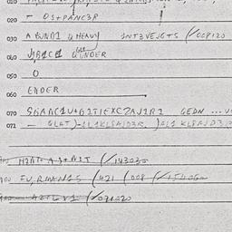 Eastern questionnaire, answ...