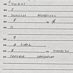 Eastern questionnaire, answ...