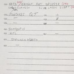 Eastern questionnaire, answ...