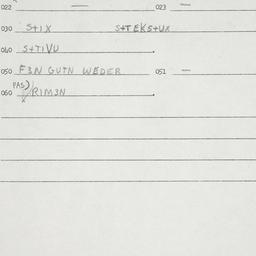 Eastern questionnaire, answ...