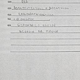 Eastern questionnaire, answ...