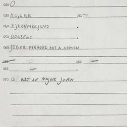 Eastern questionnaire, answ...