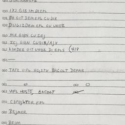 Eastern questionnaire, answ...