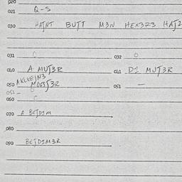 Eastern questionnaire, answ...