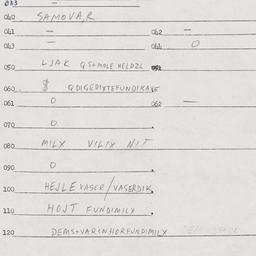 Eastern questionnaire, answ...