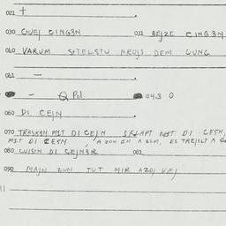 Eastern questionnaire, answ...