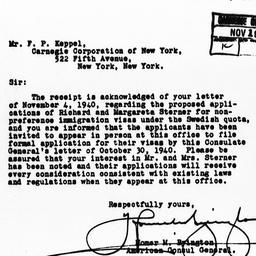 Letter from Homer M. Byingt...