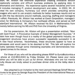Announcements, 2003-10-03. ...