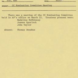 Nominating Committee