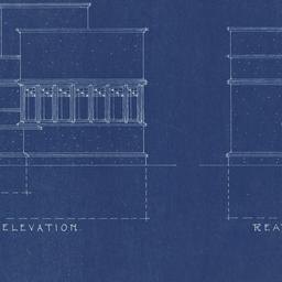 Front, rear elevations