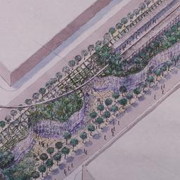 Aerial perspective drawing.