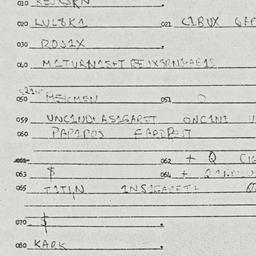 Eastern questionnaire, answ...