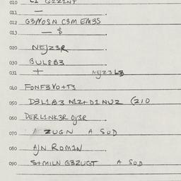 Eastern questionnaire, answ...