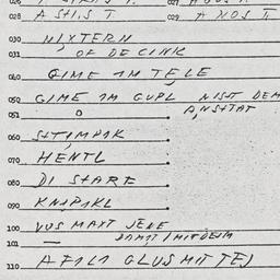 Eastern questionnaire, answ...