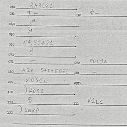 Eastern questionnaire, answ...