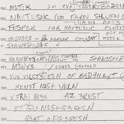 Eastern questionnaire, answ...