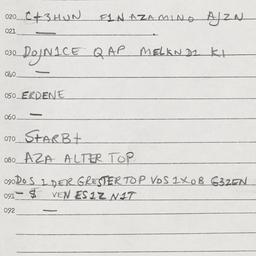 Eastern questionnaire, answ...
