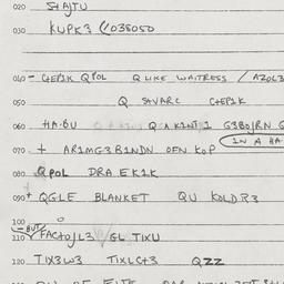 Eastern questionnaire, answ...