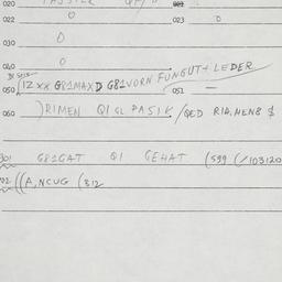 Eastern questionnaire, answ...