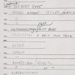Eastern questionnaire, answ...