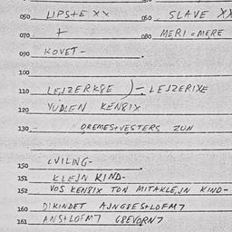 Eastern questionnaire, answ...