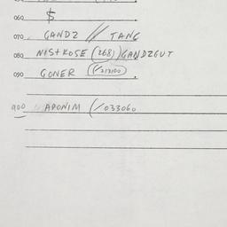 Eastern questionnaire, answ...