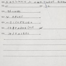 Eastern questionnaire, answ...