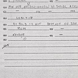 Eastern questionnaire, answ...