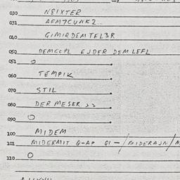 Eastern questionnaire, answ...