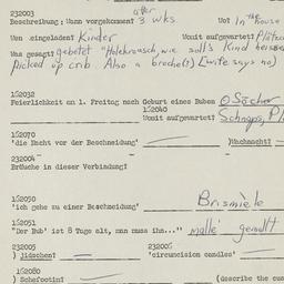 Western questionnaire, answ...